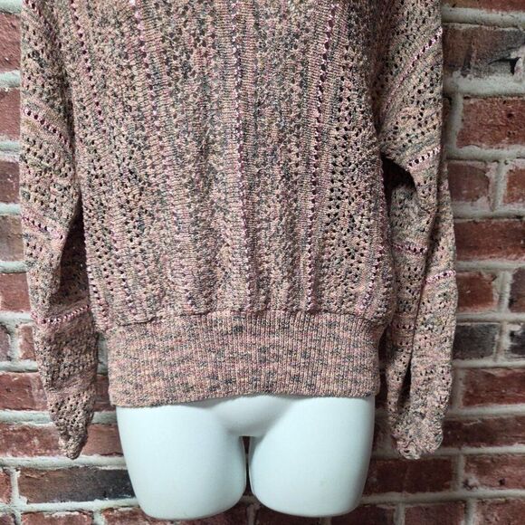 Vintage Women's DAVIDSON'S Long Sleeves Knit V Neck Sweater Medium - Picture 5 of 7